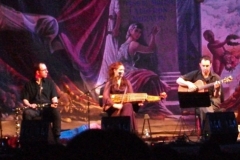 con Ana Alcaide, Renzo Ruggiero, Jaime Muñóz y Bill Cooley en el Teatro Cervantes, Málaga